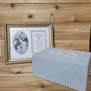 Baby Boy Frame and Keepsakes Box